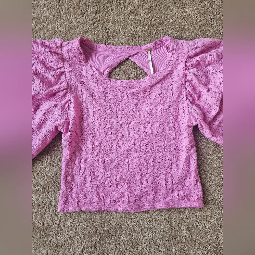 Free People Tea Time Blouse Plumeria S